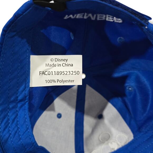 Disney Vacation Club Member Blue Adjustable Hat Embroidered Logo 100% Polyester - Picture 5 of 6